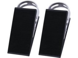 Conjunto De 2 Batentes De Porta Em Aço Inoxidável, Antiderrapantes E Com Proteção Contra Desgaste, Compatíveis Com Todos Os Tipos De Portas.