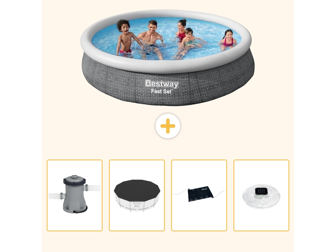 Bestway Piscina Bestway Fast Set Redonda - 366x76 Cm - 5-peças S328