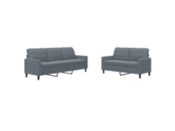 Sofa Set, Sofa Sets Vidaxl Cinzeto Veludo (n/a)