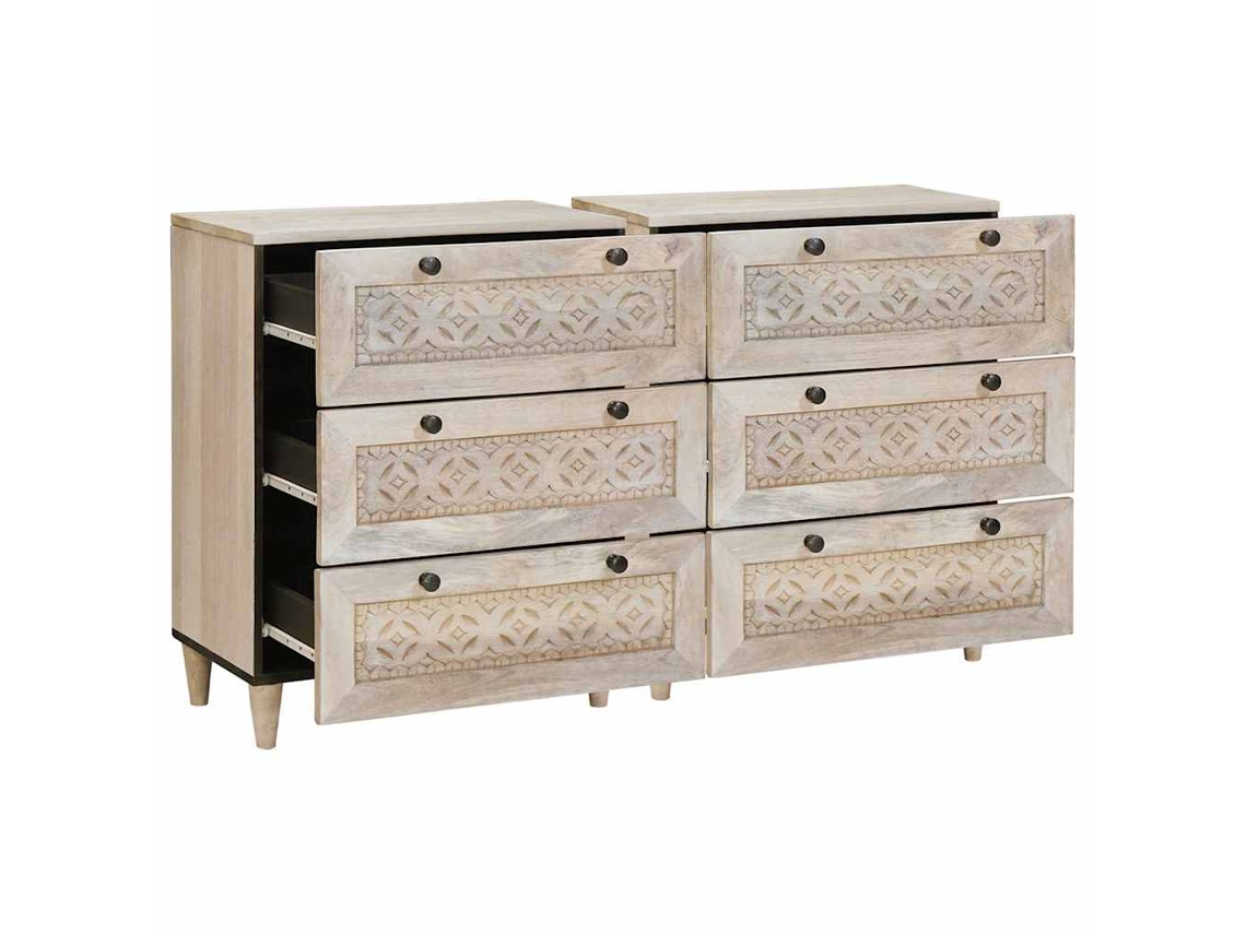 Buffet 2 Pcs Branco 120 X 33,5 X 75 Cm MAISON EXCLUSIVE
