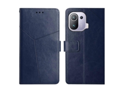 Capa De Couro Com Costura Em Y E Design Flip Horizontal Para Xiaomi Mi 11 Pro