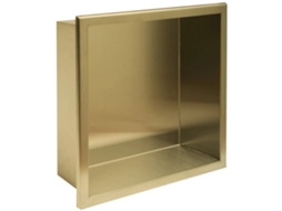 Prateleira de Banheiro REA 7 Brush Gold 30x30x10