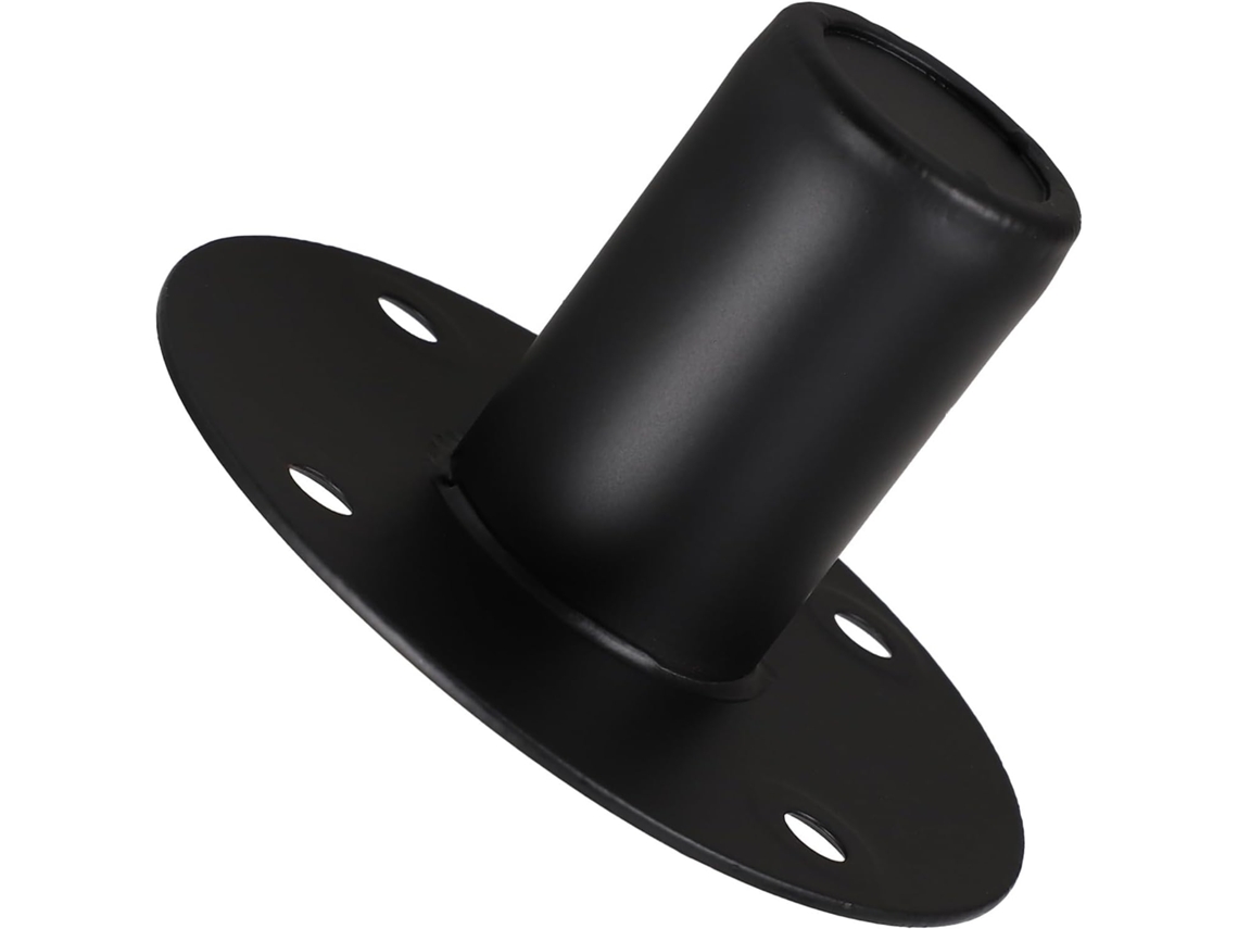 Suporte de Caixa de Som em Ferro Preto, 108 Mm X 60 Mm, Base de Montagem Estável com Furos para Parafusos. SFUSHOS