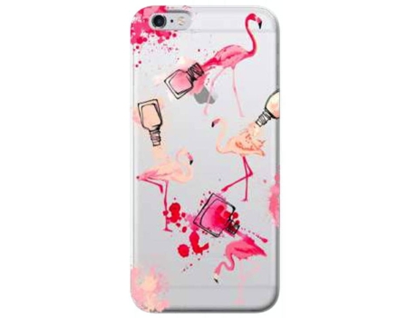 Capa iPhone 6, 6s, 7, 8  Flamingo Rosa
