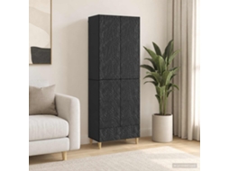 Vidaxl Conjunto De Gabinete 2 Unid. Preto Derivados De Madeira