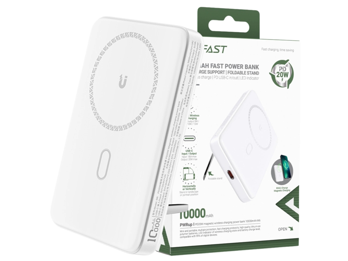 Powerbank Acefast 10000mah Para Iphone 12, 13 E 14 Com Carregamento Rápido De 20w