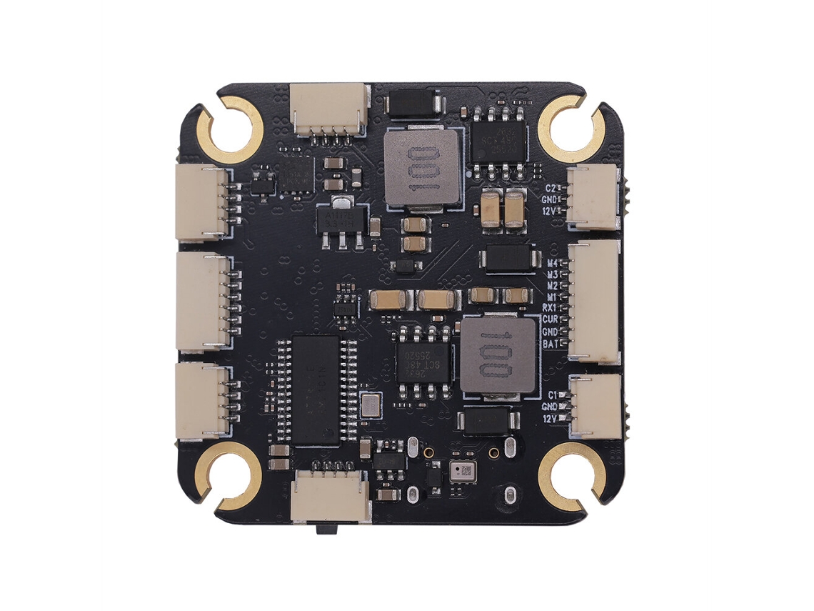 Controlador Voo Hakrc H743 Stm32h743vit6 2 8s Icm42688 Bec 5v/12v Barômetro Entrada Cartão Microsd Externo P/ Drones de Corrida Fpv MDUG