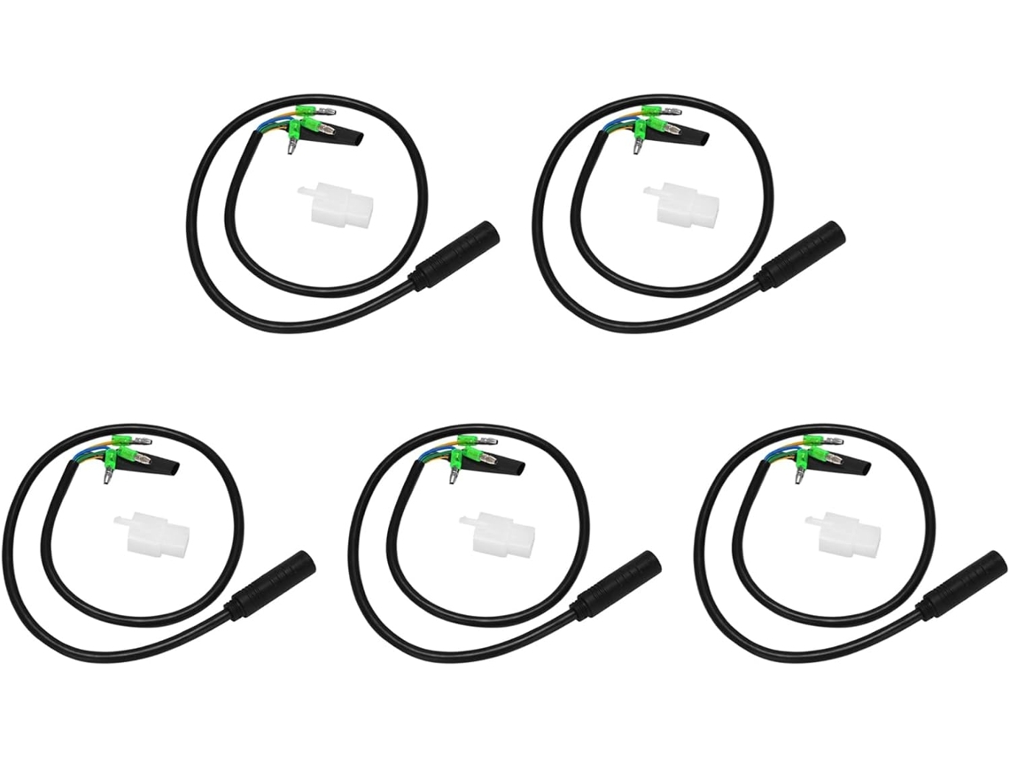 Cabo SFUSHOS de extensão 5 pinos, à prova d'água, 60cm, bicicleta elétrica