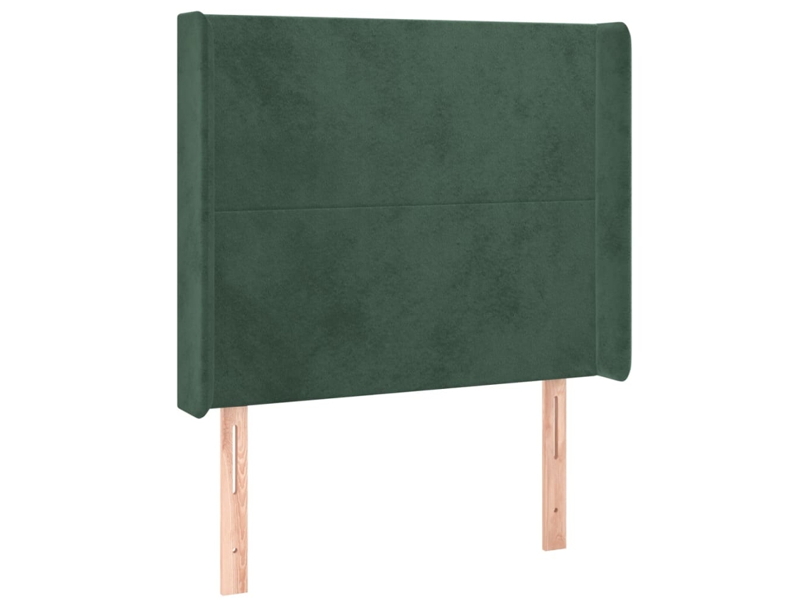 Headboard, Headboards Vidaxl Verde Veludo (93 X 16 X 118/128 Cm)