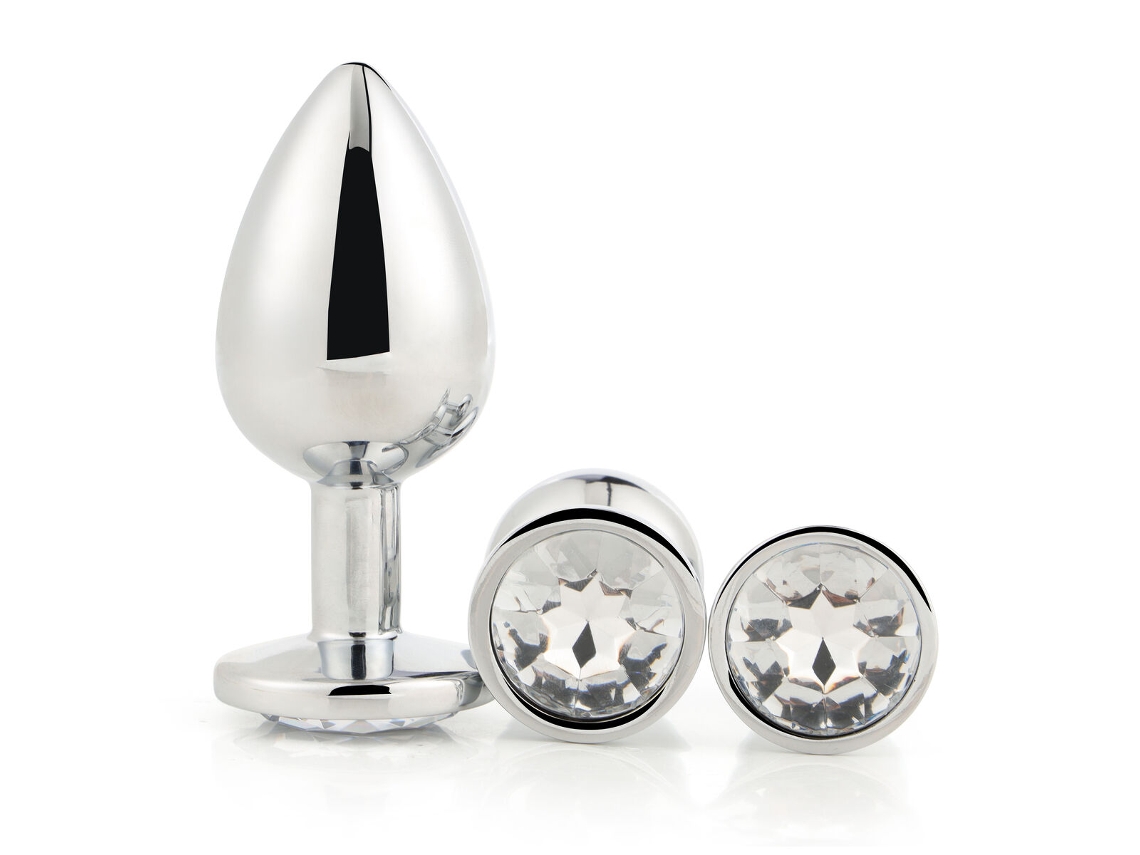 Plug Anal DREAM TOYS Gleaming Love (Prateado - Ø 4,1 cm)