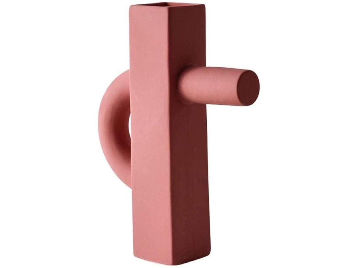 Ornamento Escultura Vaso Morandi Irregular Cerâmica Artístico Salão Estante Presente Natal