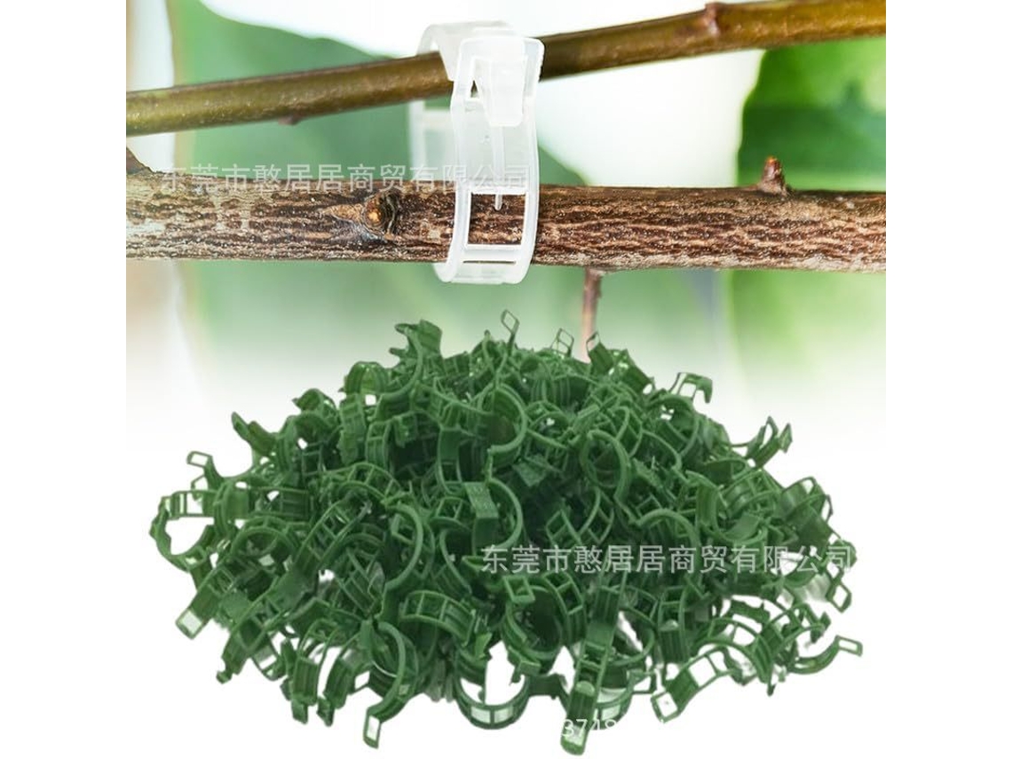 100 grampos plásticos AQUAFORGE para plantas trepadeiras