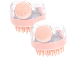 Conjunto Magiclulu Com 2 Escovas De Banho, Ferramenta De Esfoliação Corporal Para Lavar O Cabelo E Corpo