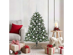 Vidaxl Árvore De Natal Artificial Verde 120 Cm Pvc, Plástico E Aço