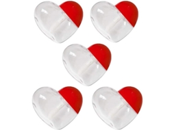 5pcs Frasco Vazio de Gloss Labial Coração 5ml Reutilizável para Diy Cosméticos