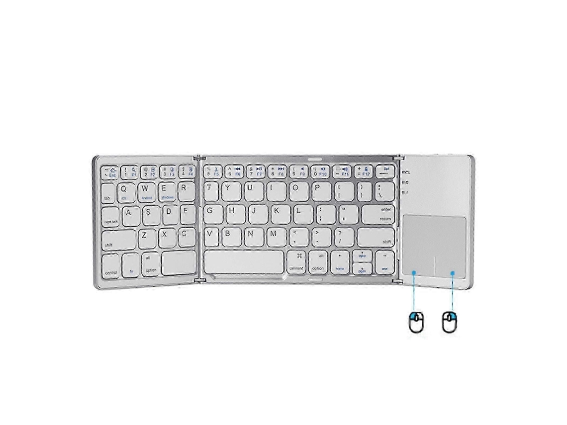 Teclado Bluetooth TAISHENGDA, de 100 teclas, sem fio, com Bluetooth 2.4g