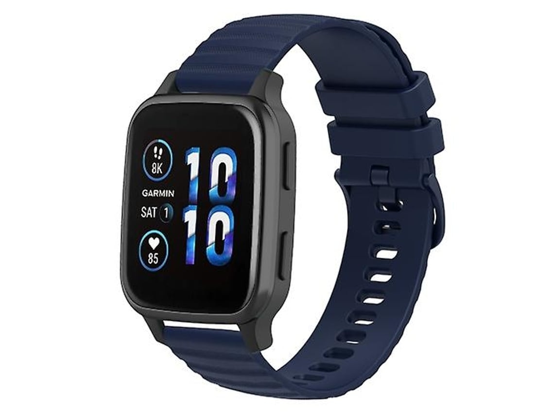 Lurelia Pulseira De Relógio Azul Marinho, Compatível Com Garmin Forerunner Sq2 Music 20 Mm, Acabamento Moderno