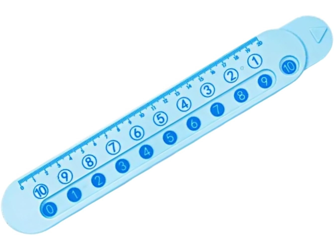 Ferramenta de medição matemática de 20 cm para subtração, ideal para estudantes e arquitetos, projetos técnicos e esboços.