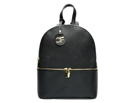 Mochila de Mulher CARLA FERRERI Cf Nero Pele Preto