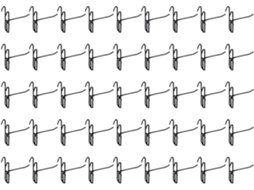 Pacote com 50 Ganchos de Metal Preto de 32 Mm X 10 Cm para Painéis Perfurados e Prateleiras de Arame. SFUSHOS