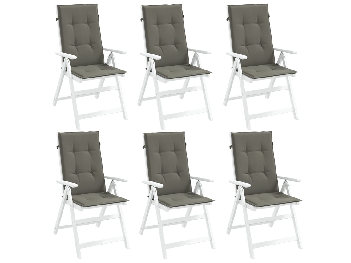 Vidaxl Almofadões Para Cadeiras Altas 6 Pcs Mesclado Tecido