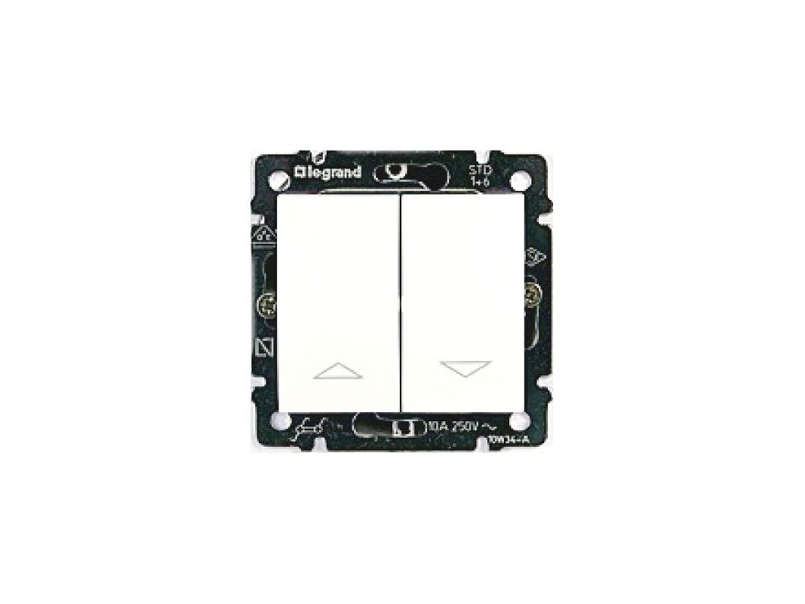 Interruptor Duplo Para Persianas Valena Branco Legrand 774404