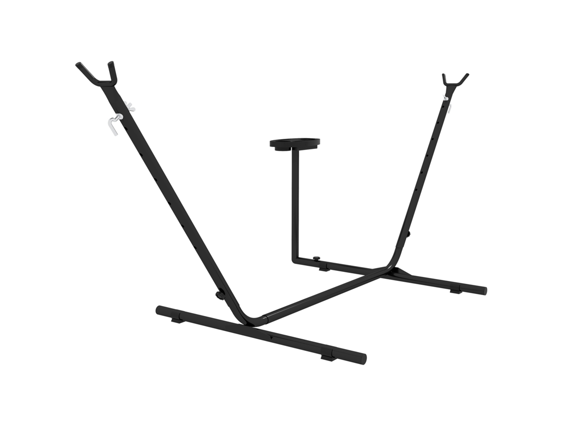 Suporte de aço para rede com mesa ZENCORE SERVICES capacidade 150kg preto