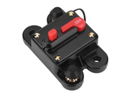 Disjuntor De Circuito Dc12v Para Carro Barco Moto Estéreo Áudio Fuso Resetável 250a