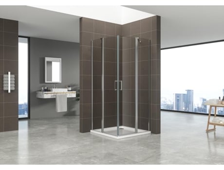 Cabine de Duche MOMENTS OF GLASS Linda Dk70 (Vidro Temperado - Transparente - 90x95x 190 cm)
