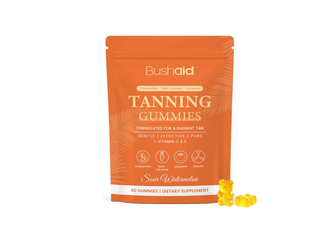 Gummies Bushaid Skinglow Radiância Bronzeada Pele