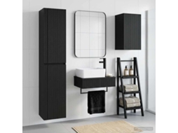 Vidaxl Conjunto De Móveis Para Banheiro 3 Unid. Preto