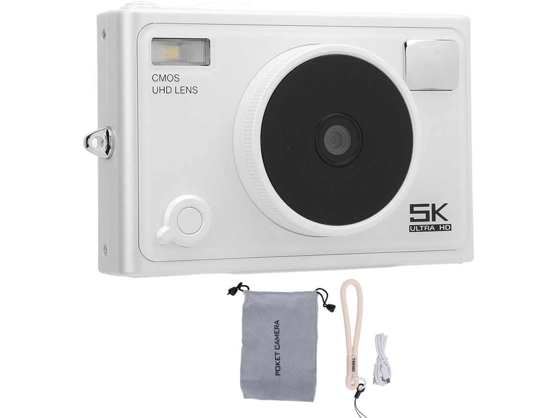 Câmera Digital Compacta 5k de 72 Mp, Tela de 2,8 Polegadas, Zoom de 18x, Bateria SFUSHOS