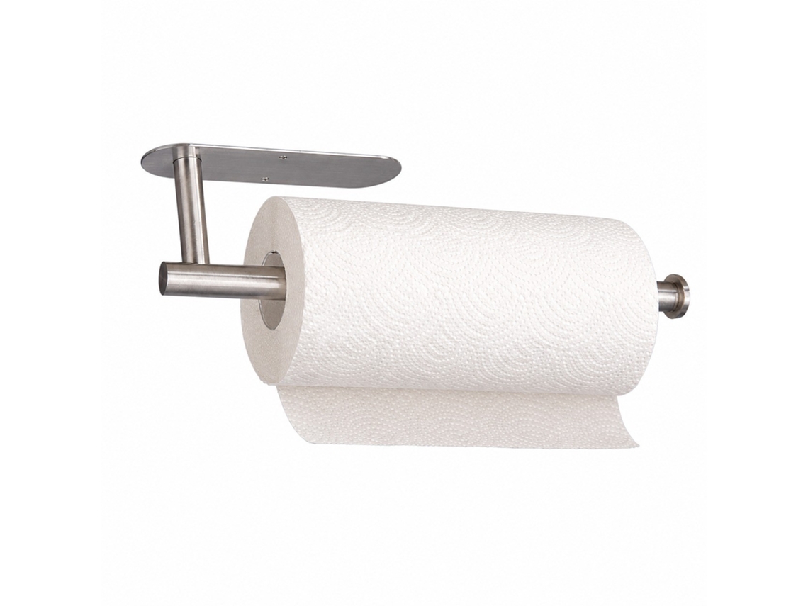 Porta-toalhas De Papel Autoadesivo, Prateado, Embaixo Do Armário, Sem Perfuração, Aço Inoxidável