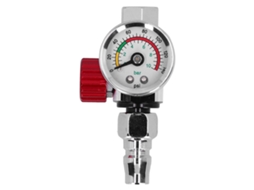 Regulador De Pressão Com Manômetro Para Pistola De Pintura Aérea, Rosca G1/4in, 0-140psi/0-10bar, Aço Inoxidável