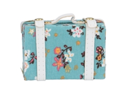 maletín Mini para Muñecas 1:6, Equipaje de Casa de Muñecas, Accesorio Decorativo, Azul, 3x2x1 Polegadas