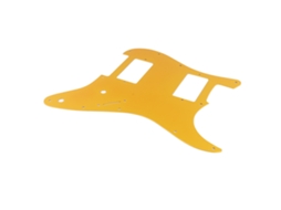 Escudo para Guitarra Elétrica em Liga de Alumínio com 2 Captadores Humbucker, Proteção Contra Arranhões, Cor Laranja e Dourado AQUAFORGE