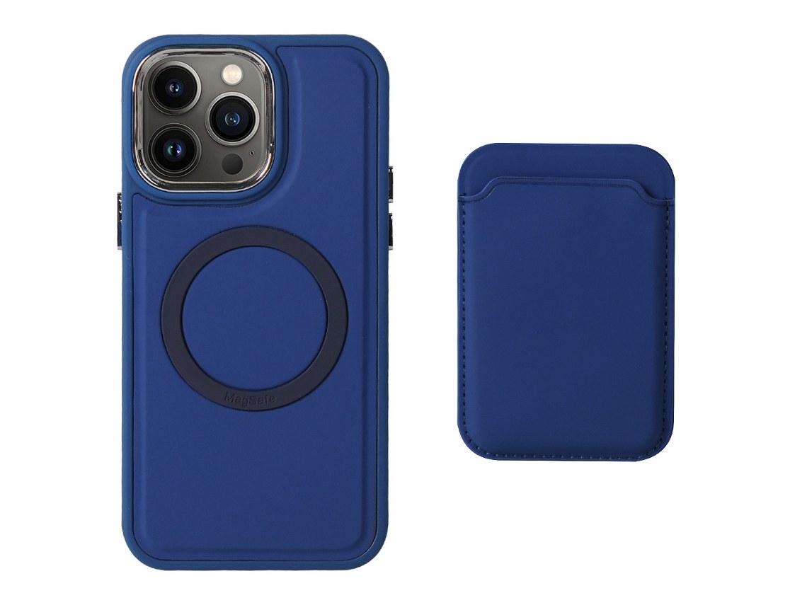 Zsanfs Capa Para Iphone15 Pro, Compatível Com Magsafe, Cor Azul