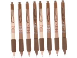 Conjunto De 8 Canetas Fresh Style, Rollerball Para Estudantes,