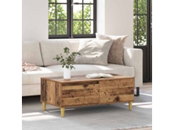 Vidaxl Mesa De Centro Madeira Antiga 90 X 50 X 35 Cm