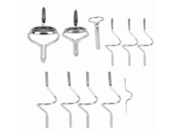 Porta Bobinas de Pesca de Danu26, com 8 Eixos, de Plástico, com Silicone