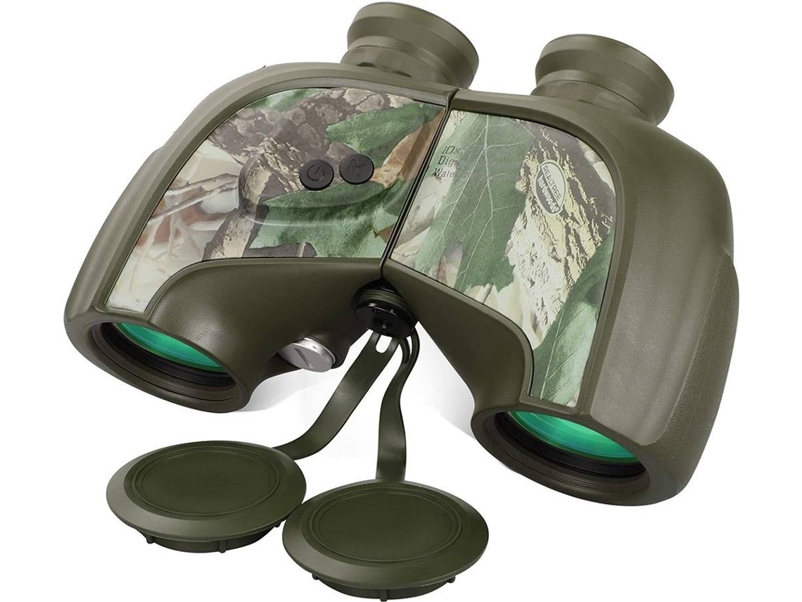Binóculos ENZONS 12X42 Hd À Prova D'Água para Observação de Pássaros Caminhadas Caça Passeios com Lentes Fmc Inc-Exército Verde