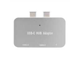Splitter Dock EOOCOO com interface dual Type C para carregamento e dados