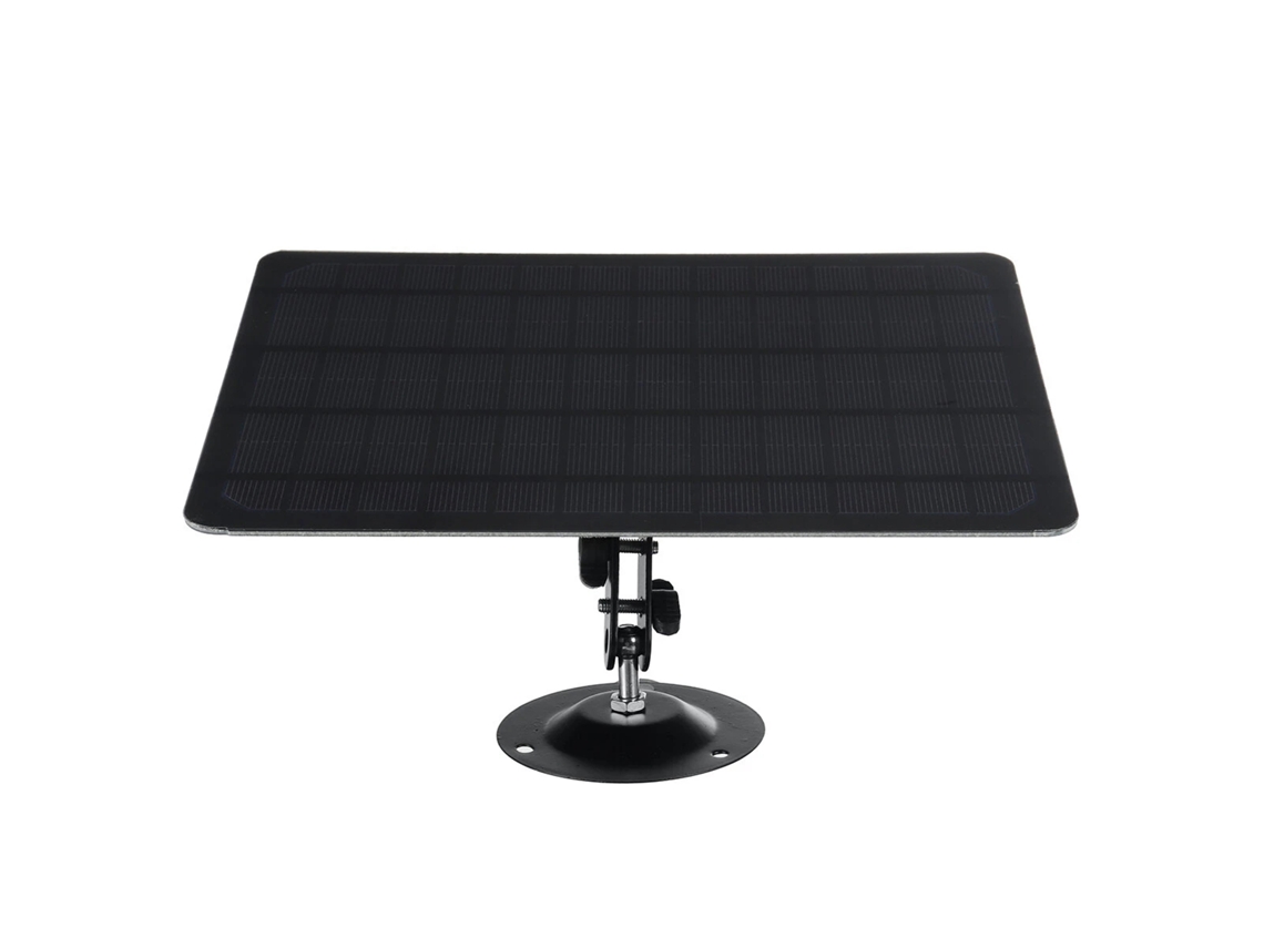 Yuru painel Solar 10w 6v de Silício Monocristalino com Rotação 360 Graus Ip67 para Câmera Usb Montado na Parede