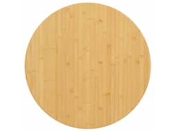 Vidaxl Tampo De Mesa Ø80x1,5 Cm Bambu