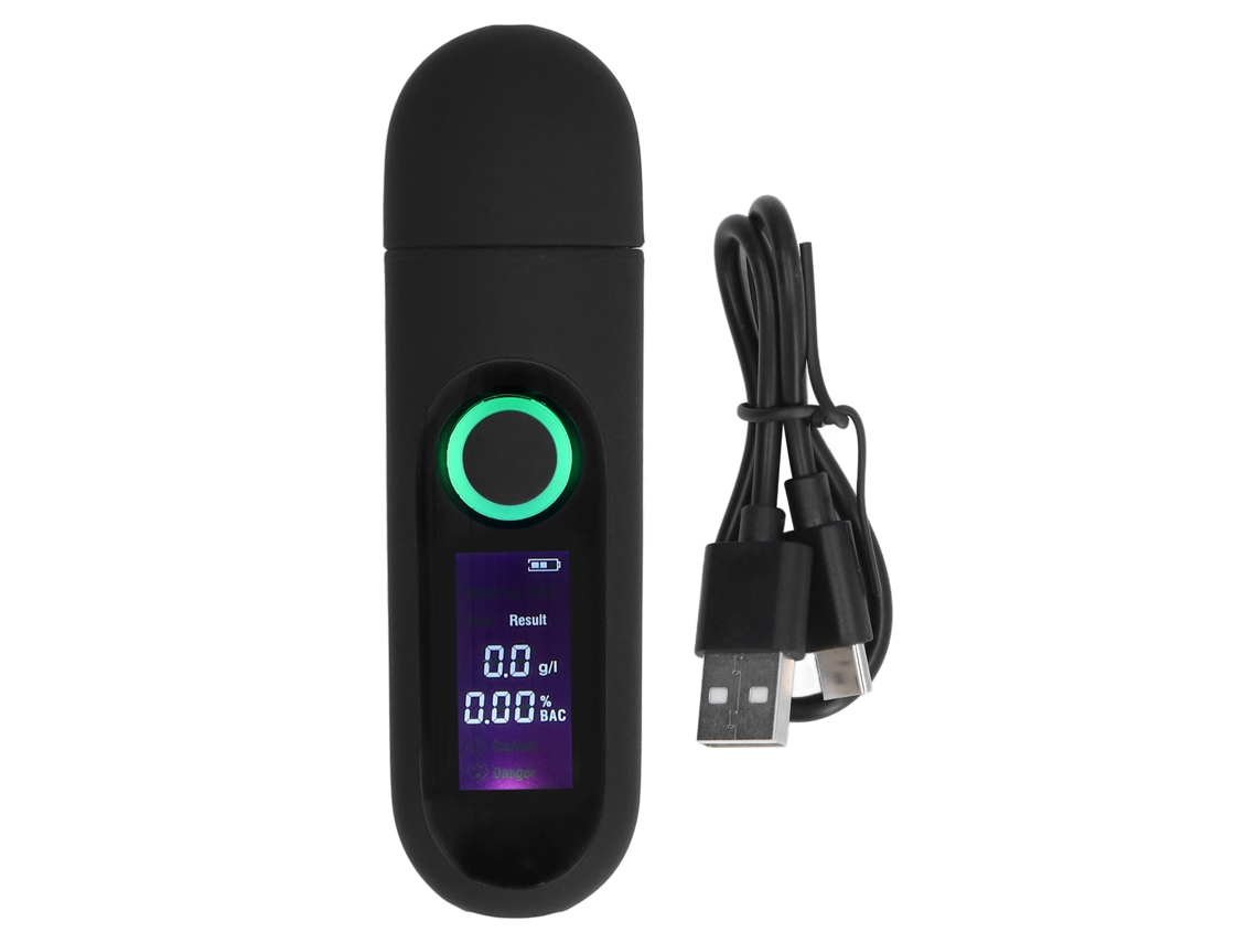 Laxiscreed Testador De Álcool Portátil Com Lcd De Três Cores E Análise Por Sopro