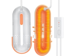 Secador De Sapatos Portátil Com 3 Modos De Temporizador, Para Secar Calçado Com Controlo Prático Do Tempo De Funcionamento
