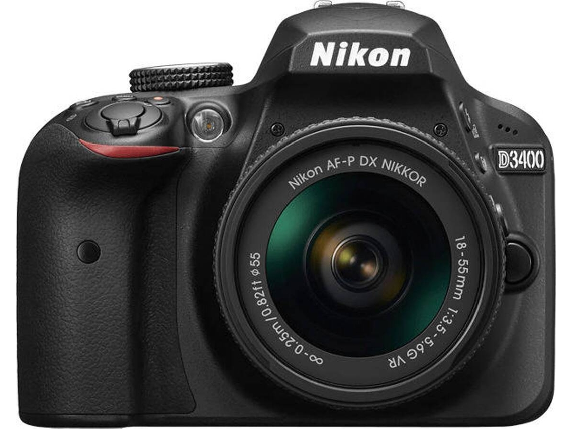 Máquina Fotográfica NIKON D3400 + AF-P 18-55 VR (DX)