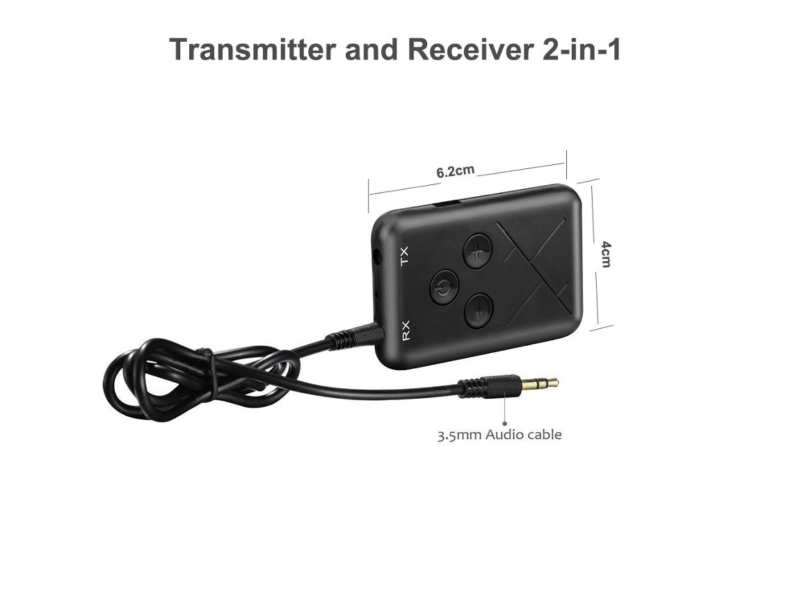 Receptor E Transmissor Bluetooth 5.0