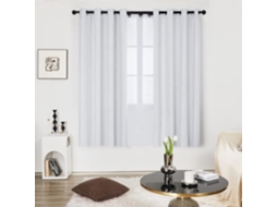 Cortina Blackout Térmica, Para Varanda, Conjunto 2 Peças, 140 X 240 Cm, Cinza