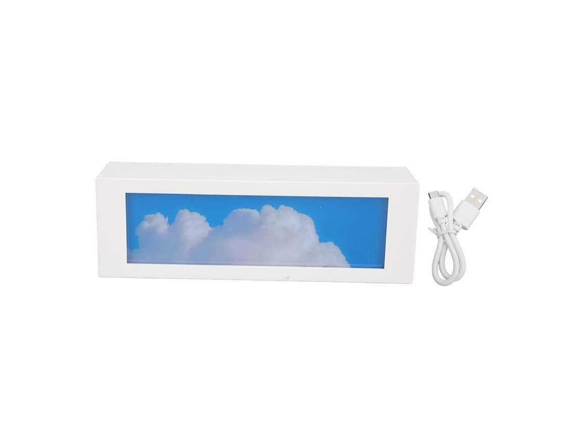 Rebe-lâmpada De Mesa Recarregável Com Luz Noturna, Padrão Bonito, Brilho Ajustável, Interruptor Táctil, Usb, Retangular